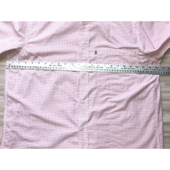 Polo Jeans Company, Men's Button Up Shirt, Pink Check, Cotton, Size X Large - Picture 5 of 5